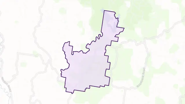 Dunoon Area Boundary Map