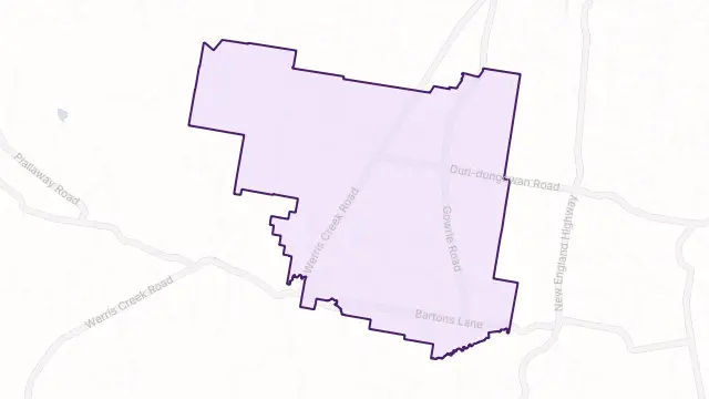 Duri Area Boundary Map