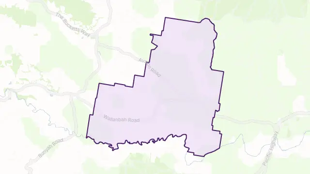 Dyers Crossing Area Boundary Map