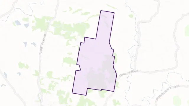 Dyrring Area Boundary Map