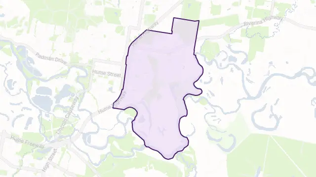 East Albury Area Boundary Map