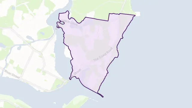 East Ballina Area Boundary Map