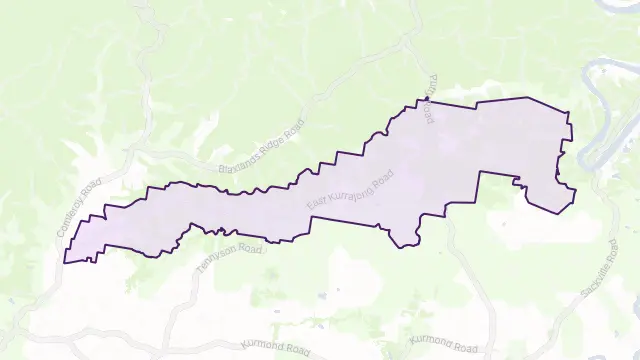 East Kurrajong Area Boundary Map