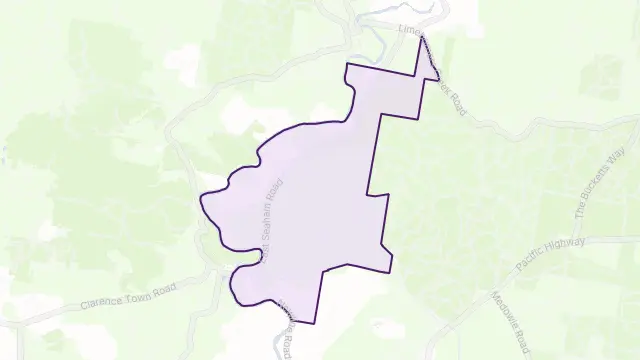 East Seaham Area Boundary Map