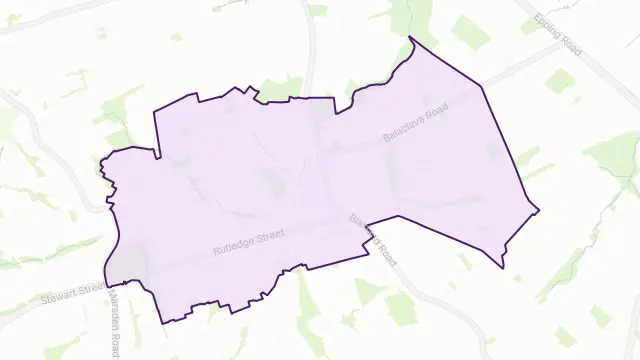 Eastwood Area Boundary Map