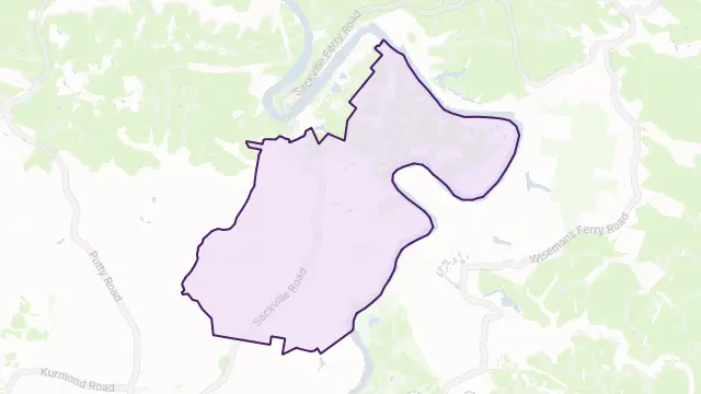 Ebenezer Area Boundary Map