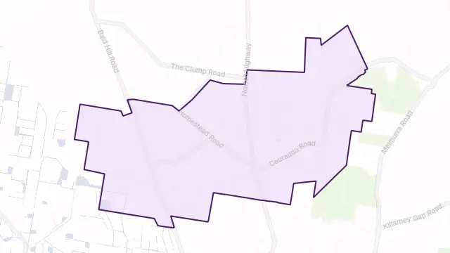 Edgeroi Area Boundary Map