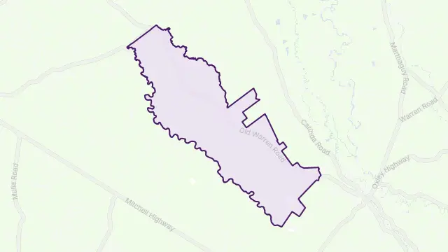 Eenaweena Area Boundary Map