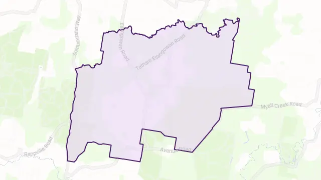 Ellangowan Area Boundary Map