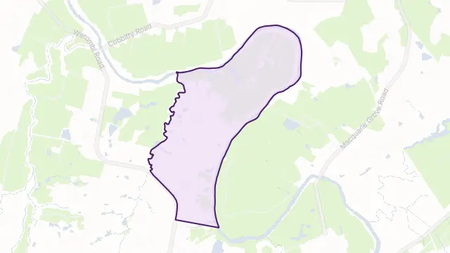 Ellis Lane Area Boundary Map