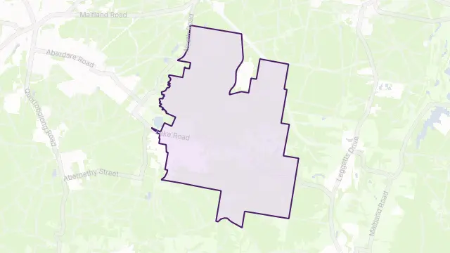 Elrington Area Boundary Map