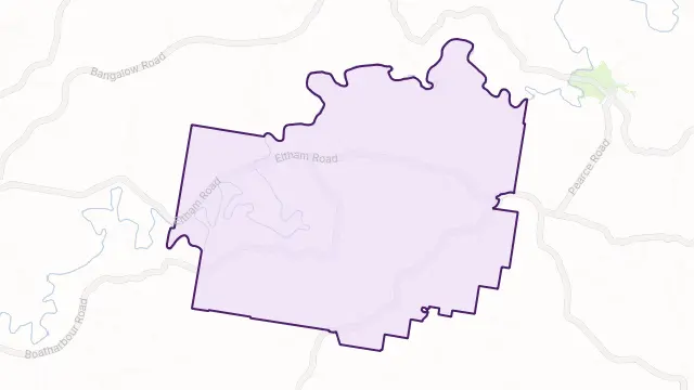Eltham Area Boundary Map