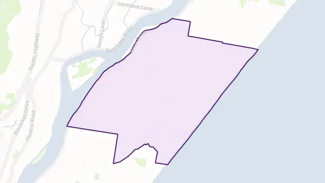 Empire Vale Area Boundary Map