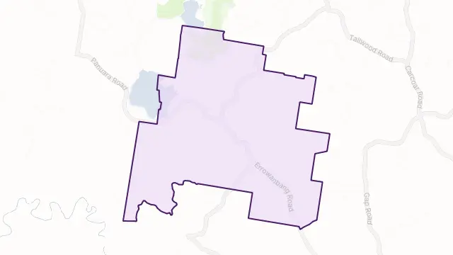 Errowanbang Area Boundary Map