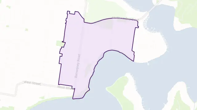 Ettalong Beach Area Boundary Map