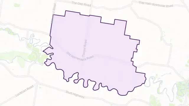 Euberta Area Boundary Map