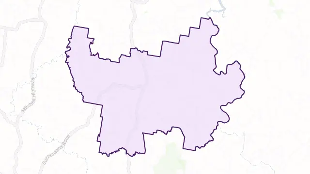 Euchareena Area Boundary Map