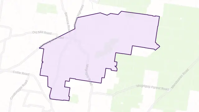 Eumungerie Area Boundary Map
