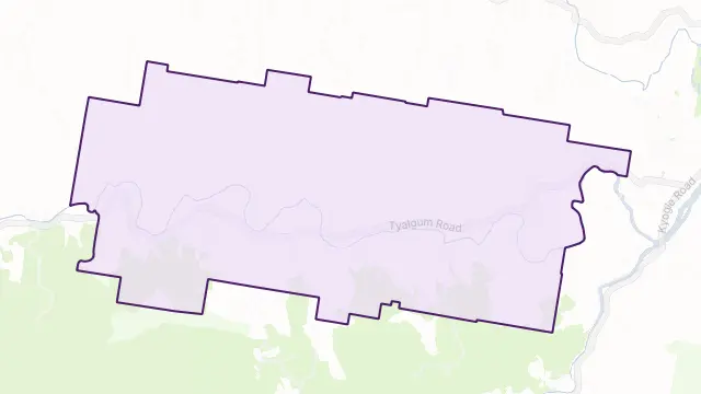 Eungella Area Boundary Map