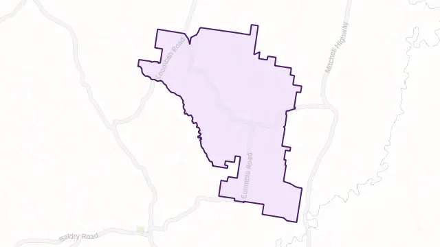 Eurimbla Area Boundary Map