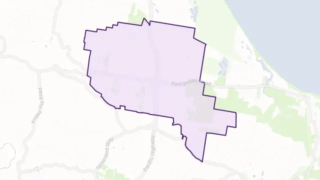 Ewingsdale Area Boundary Map