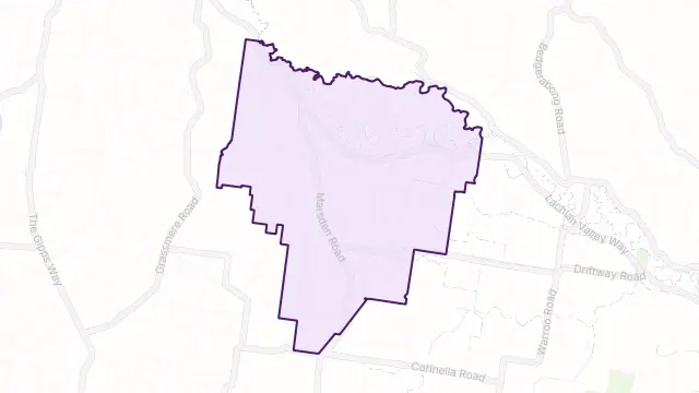 Fairholme Area Boundary Map