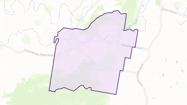Faulkland Area Boundary Map