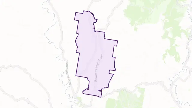 Fawcetts Plain Area Boundary Map