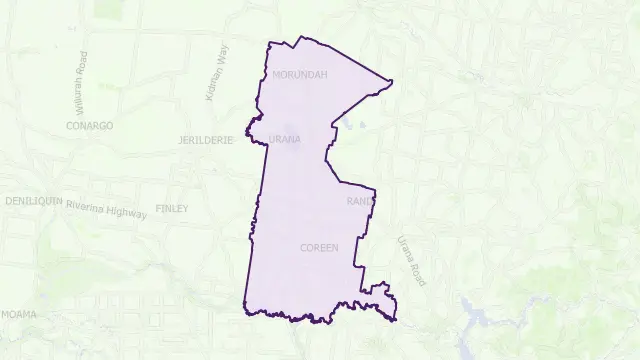 Federation Council Area Boundary Map