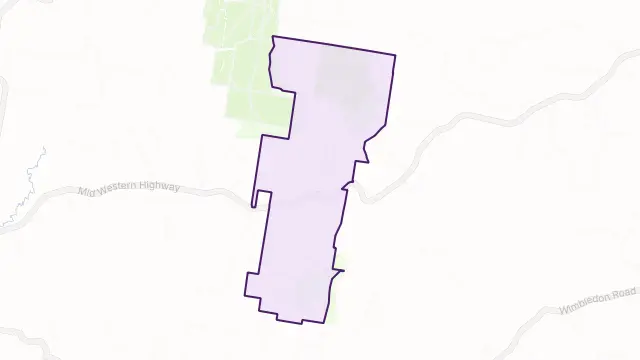 Fitzgeralds Mount Area Boundary Map