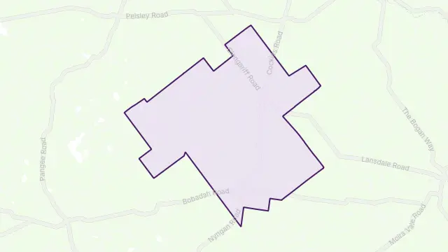 Five Ways Area Boundary Map