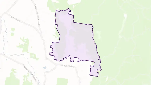 Forbes Creek Area Boundary Map