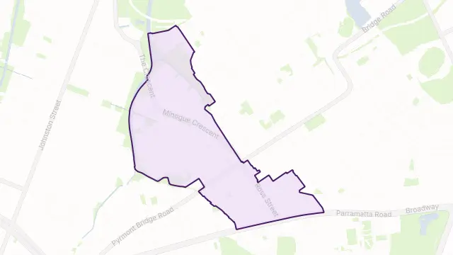 Forest Lodge Area Boundary Map