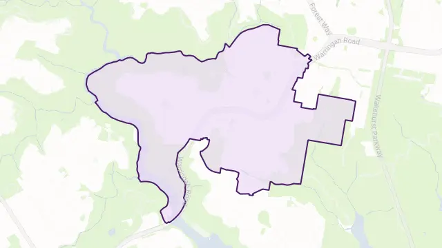 Forestville Area Boundary Map