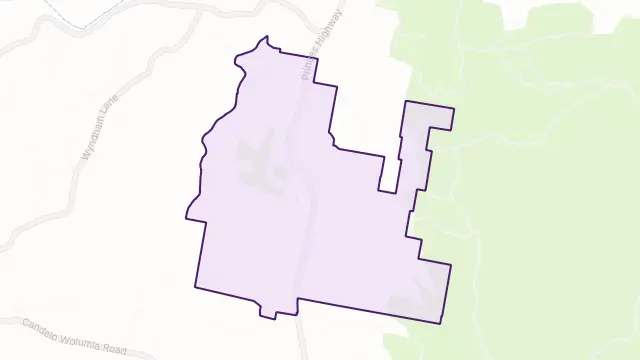 Frogs Hollow Area Boundary Map