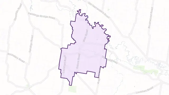 Galore Area Boundary Map