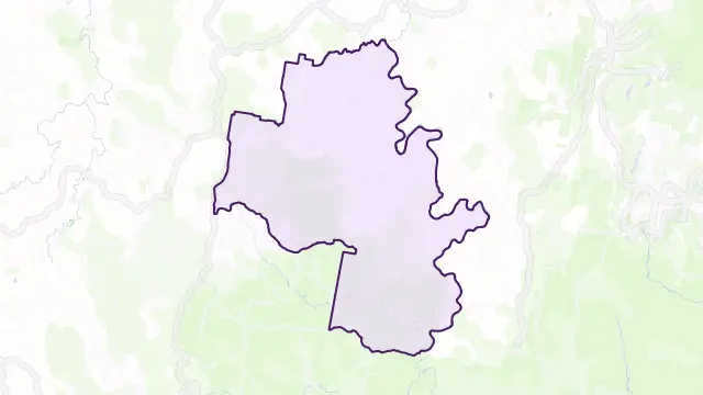 Ganbenang Area Boundary Map