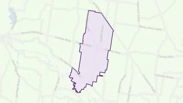 Ganmain Area Boundary Map