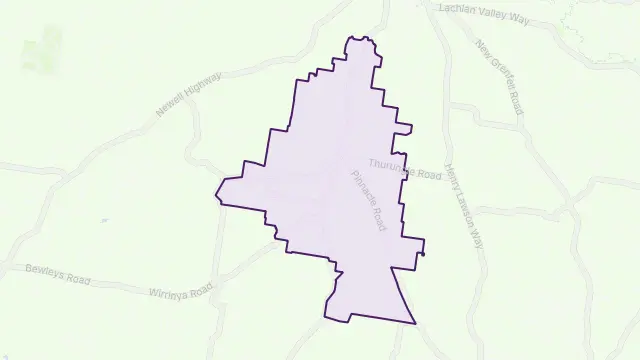 Garema Area Boundary Map