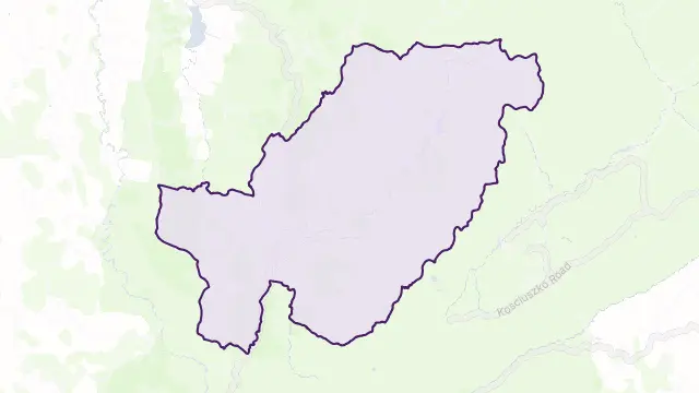 Geehi Area Boundary Map