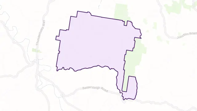 Georges Creek Area Boundary Map