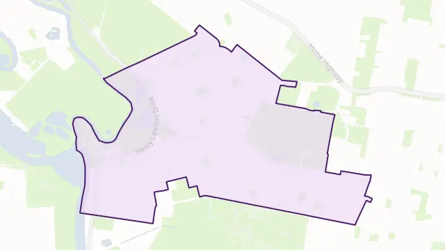 Georges Hall Area Boundary Map