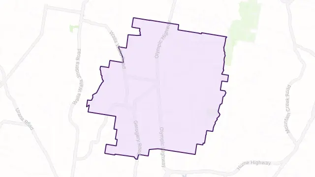 Gerogery Area Boundary Map