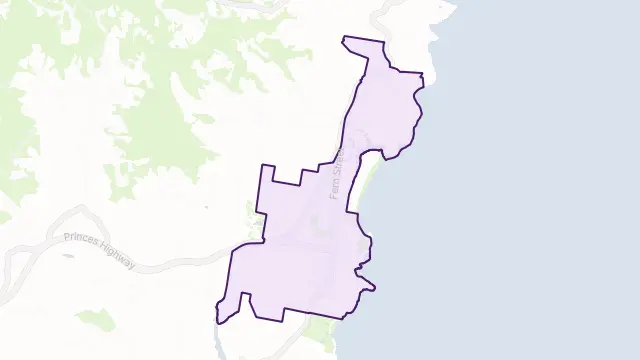 Gerringong Area Boundary Map