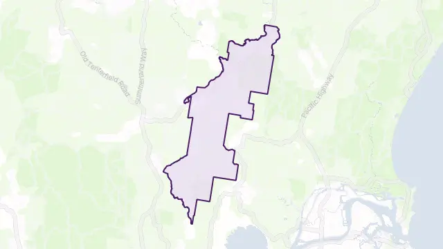 Gibberagee Area Boundary Map