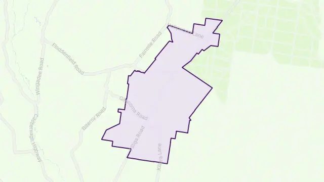 Gilgooma Area Boundary Map