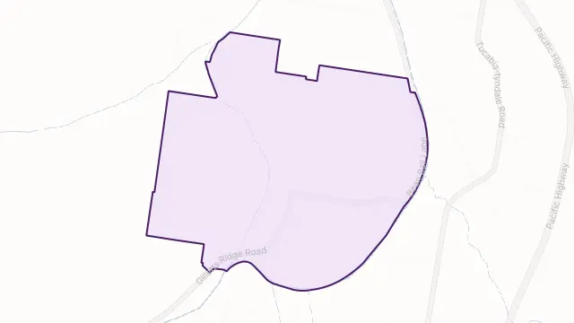 Gilletts Ridge Area Boundary Map
