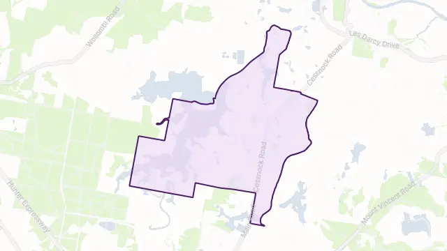 Gillieston Heights Area Boundary Map