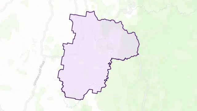 Gingkin Area Boundary Map