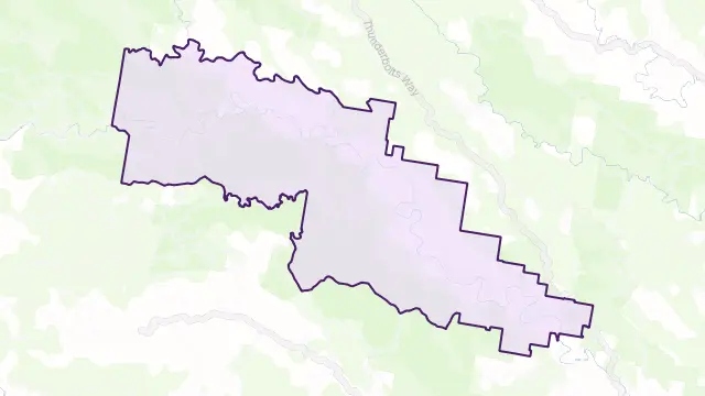 Giro Area Boundary Map
